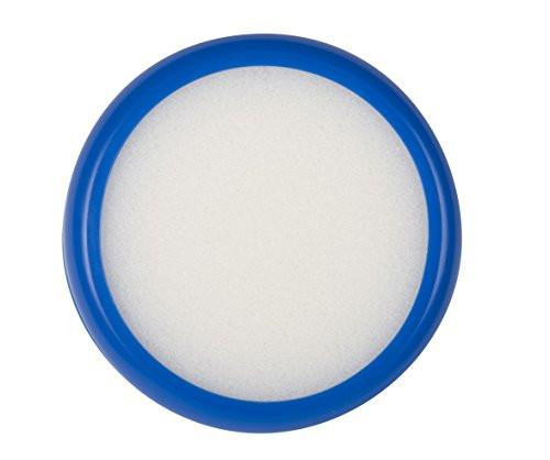 Q-Connect Sponge Damper 85mm Blue, circular white sponge with a blue rim for sound absorption and vibration damping.
