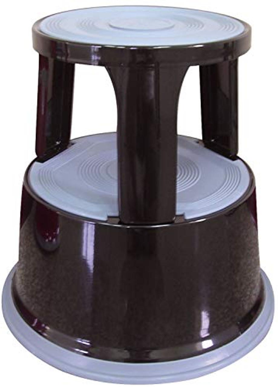 Q-Connect Black Metal Step Stool KF04845