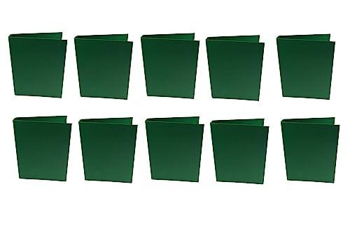 Q-Connect 25mm 2 Ring Binder Polypropylene A4 Green Pack of 10, featuring ten sturdy green binders with 2-ring mechanisms and A4 size for organizing documents.