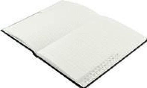 Q Connect A5 Indexed 96 Pages Manuscript Book, open blank manuscript notebook with numbered pages for note-taking and organization.