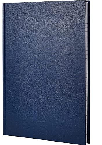 Q-Connect Indexed 96 Page Manuscript Book, A6, navy blue cover with index tab on the right side.