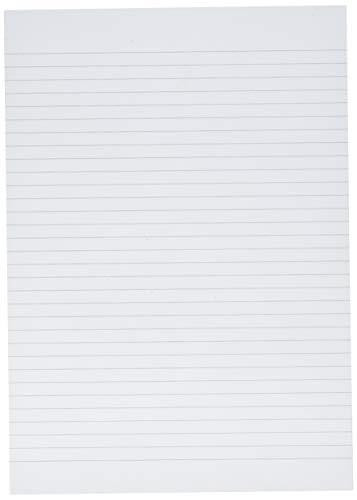 Cambridge A4 Headbound Memo Pad Ruled 160 Page, 5 Pads, white, featuring lined pages for note-taking and writing.