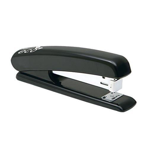 Rapesco 1085 ECO Full Length Stapler, 20 Sheet Capacity, Black, stapler with a sleek black design and full-length body suitable for office or home use.