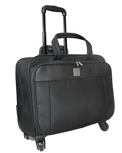 Monolith office solutions 41504MN Motion II 4 Wheel Laptop Trolley CASE, Black