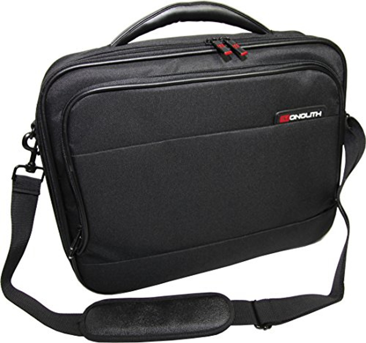 Monolith New Nylon Computer Case with Organiser and Document Pocket PU Trim for 17.4 inch Black Ref 2342