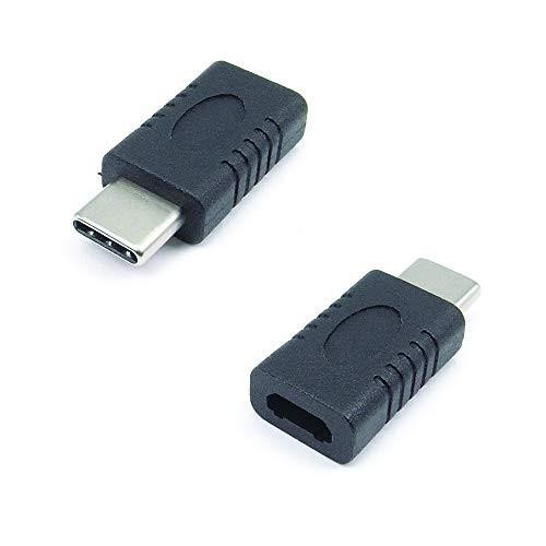 Connekt Gear USB 2 Adapter Type C Male to B Micro MHL Female with OTG function, showing a compact black USB adapter with Type C male connector on one end and Micro B MHL female connector on the other