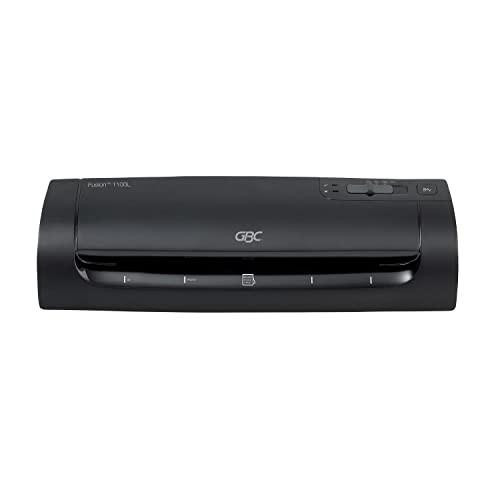 GBC Fusion 1100L A4 Laminator - Black, compact office laminator with control buttons on top
