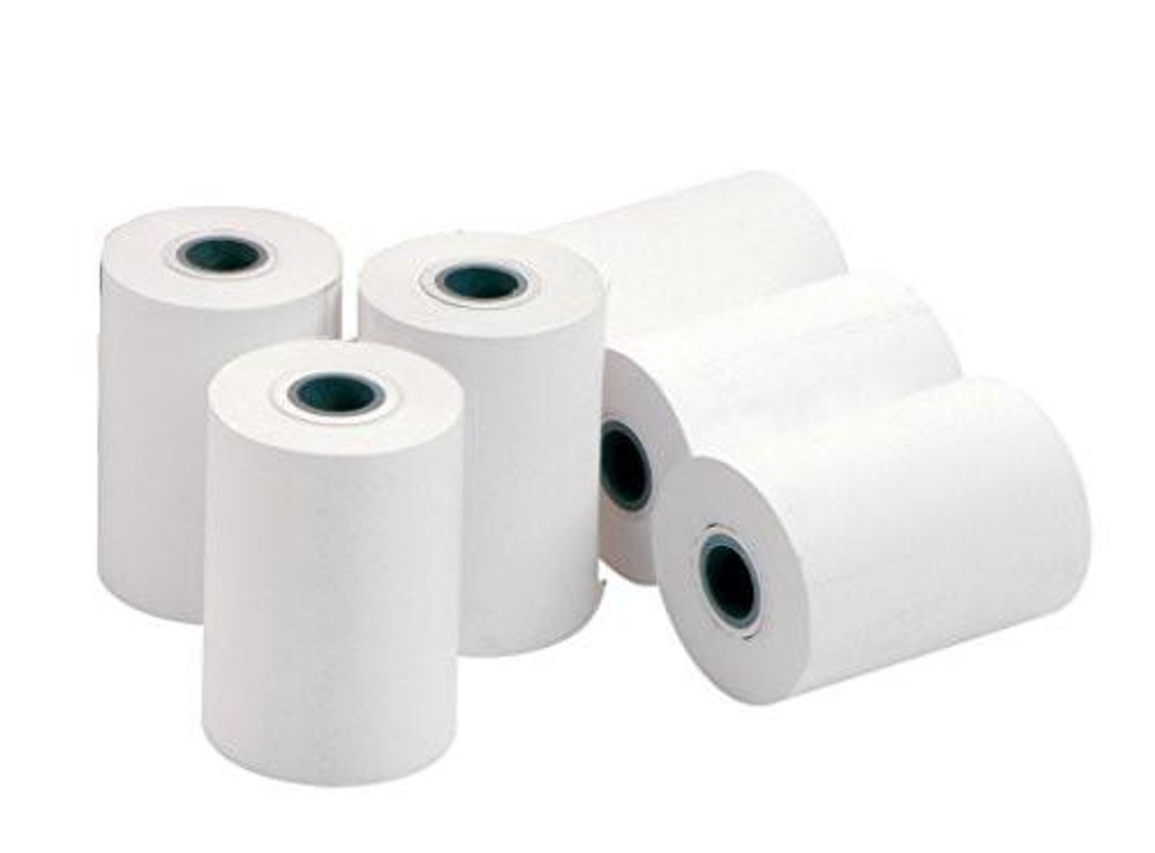 No-Name 55057-00033 57 x 30 x 12.7 mm Thermal Printer Roll, pack of 20, white thermal paper rolls for receipt printing, business use, high-quality thermal paper rolls.