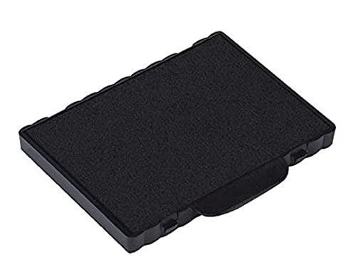 Replacement Ink Pad, Black, Pack of 5, black ink pad with textured surface for stamping.