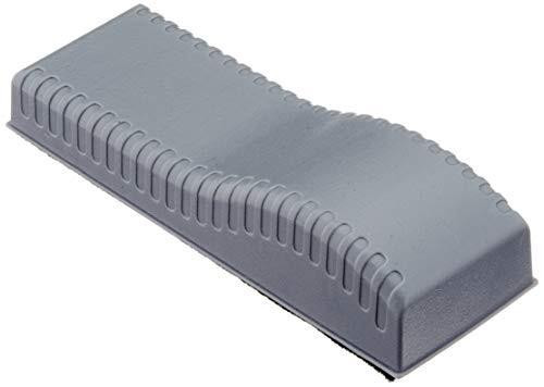2WORK Magnetic Refillable Whiteboard Eraser, grey, with a rectangular design and textured surface for efficient cleaning of whiteboards.