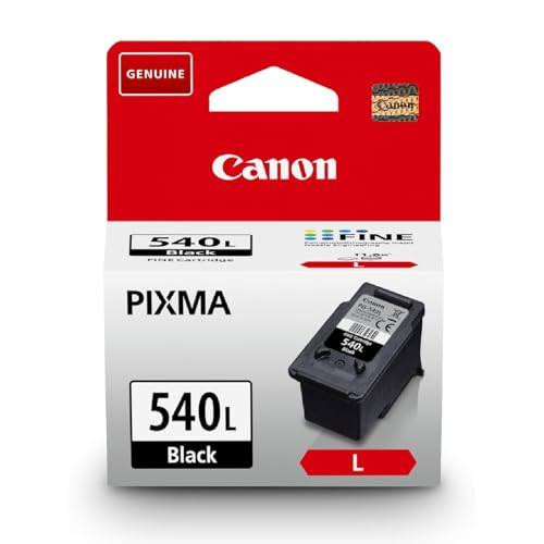 Canon Ink - PG-540L High Yield Genuine Black Printer Ink Cartridge, package of one, compatible with PIXMA MX, MG & TS series, prints up to 300 A4 pages.