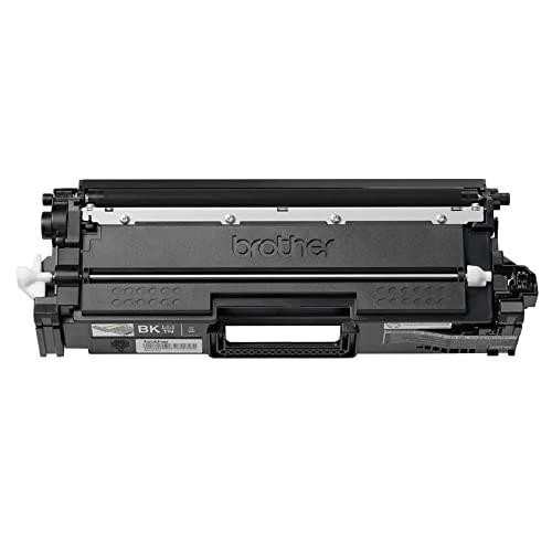 BROTHER TN821XLBK High Yield Black Toner Cartridge, image of a black toner cartridge suitable for printers, with up to 12,000 pages capacity, genuine supplies.