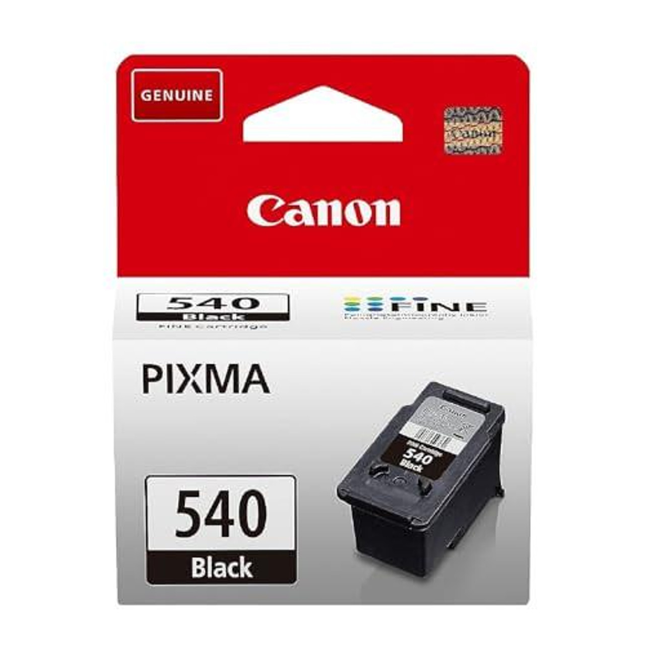 Canon Ink - PG-540 Genuine Black Printer Ink Cartridge, Black ink cartridge for Canon PIXMA printers, prints up to 180 A4 pages, compatible with PIXMA MX, MG, and TS series.