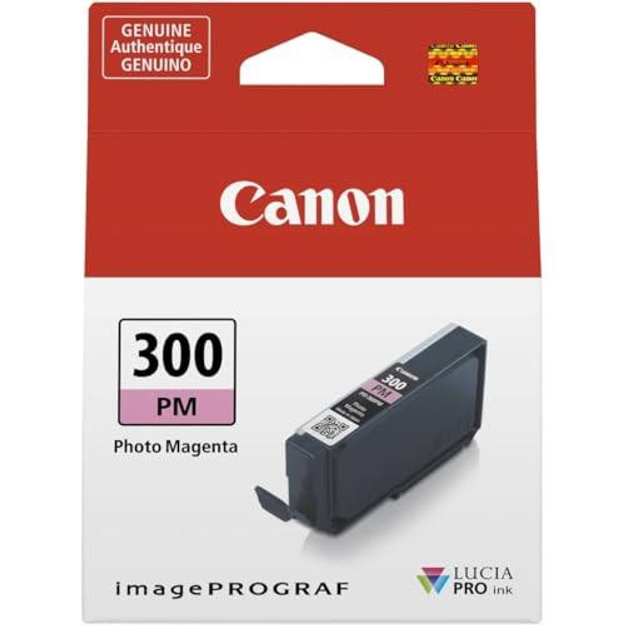 Canon Ink/PFI-300 RPO Cartridge Photo MG, authentic magenta ink cartridge for Canon printers.
