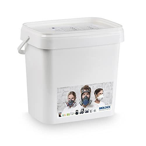 Moldex Storage box for full masks, white plastic storage container with a lid and handle for organizing and protecting full face masks.