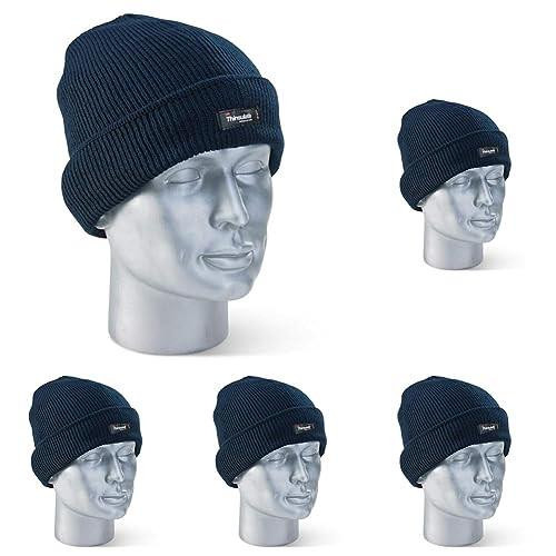 THINSULATE HAT BLACK, knitted black winter beanie with insulation for cold weather, stylish and warm.