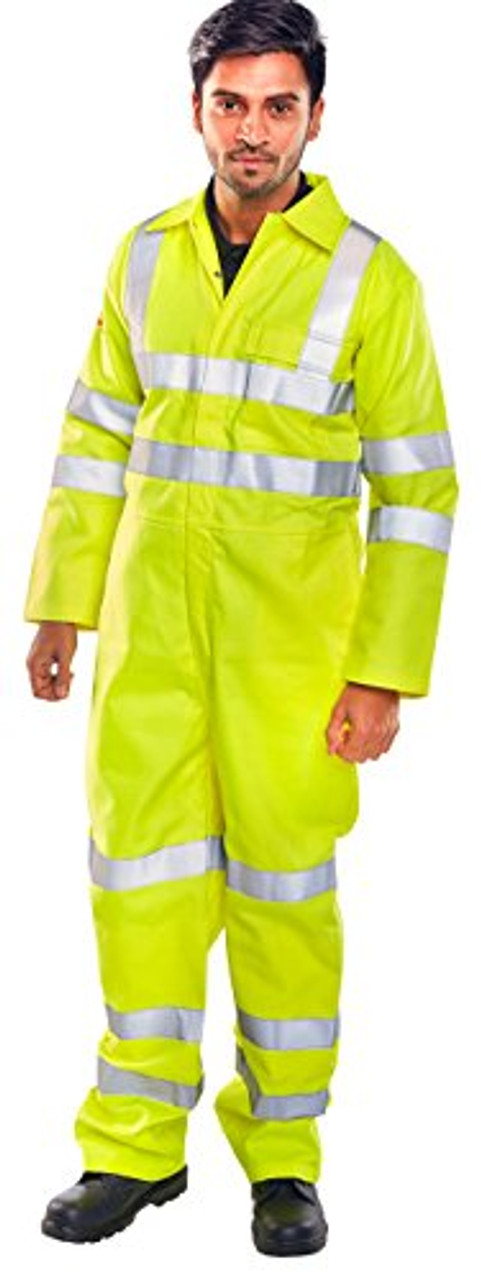 TESLA FR/AS BOILERSUIT EN471 SATURN YELLOW 36