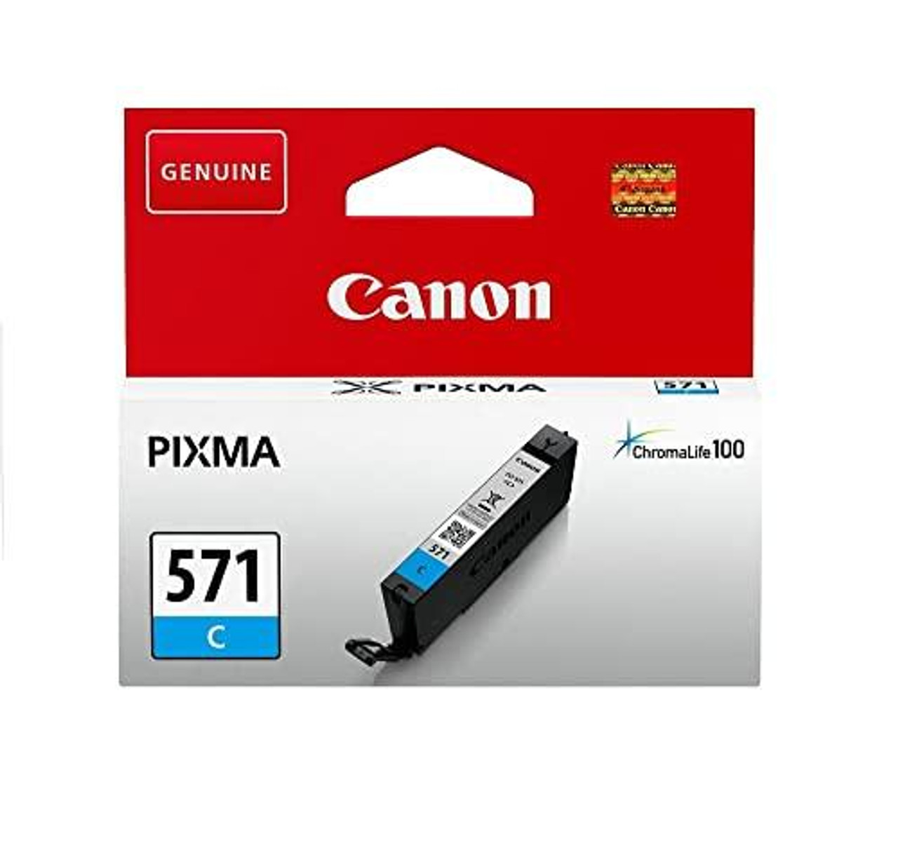 Canon Ink Cartridge - Cyan, new genuine cyan ink cartridge for Canon PIXMA printers.