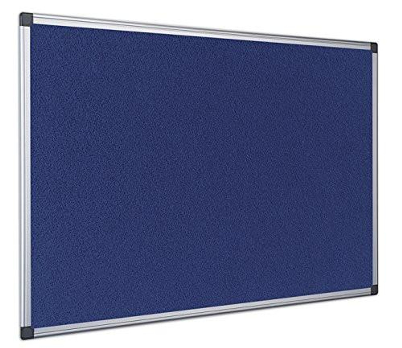 Bi-Silque FA1243170 Maya Felt Board, Blue felt bulletin board for office and classroom display.