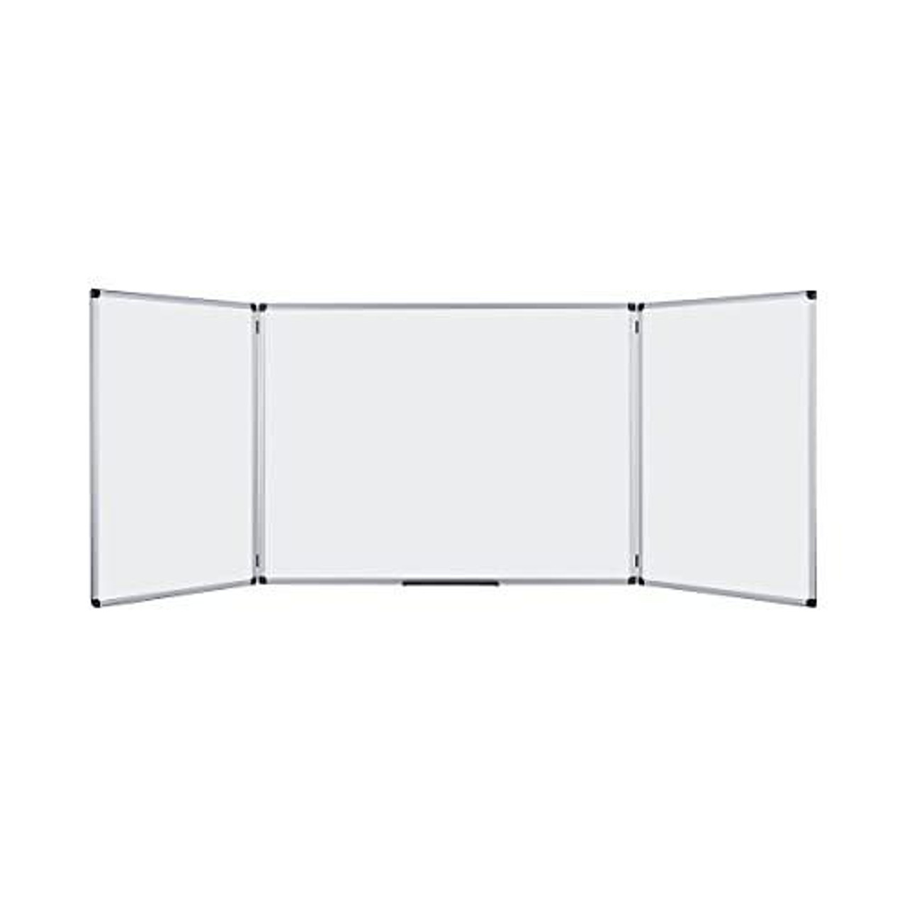 Bi-Office Trio Whiteboard Maya, Magnetic, 90 x 60 cm, foldable whiteboard with three panels and magnetic surface for writing and displaying notes in offices and classrooms.