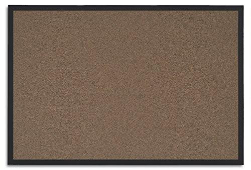 Bi-Office Techcork Notice Board, black framed 90 x 60 cm cork bulletin board, suitable for office or classroom notices.
