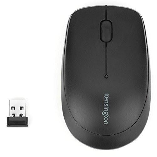 Kensington Pro Fit Wireless 2.4 GHz Mouse for Windows and Mac, Black, with USB receiver and ergonomic design
