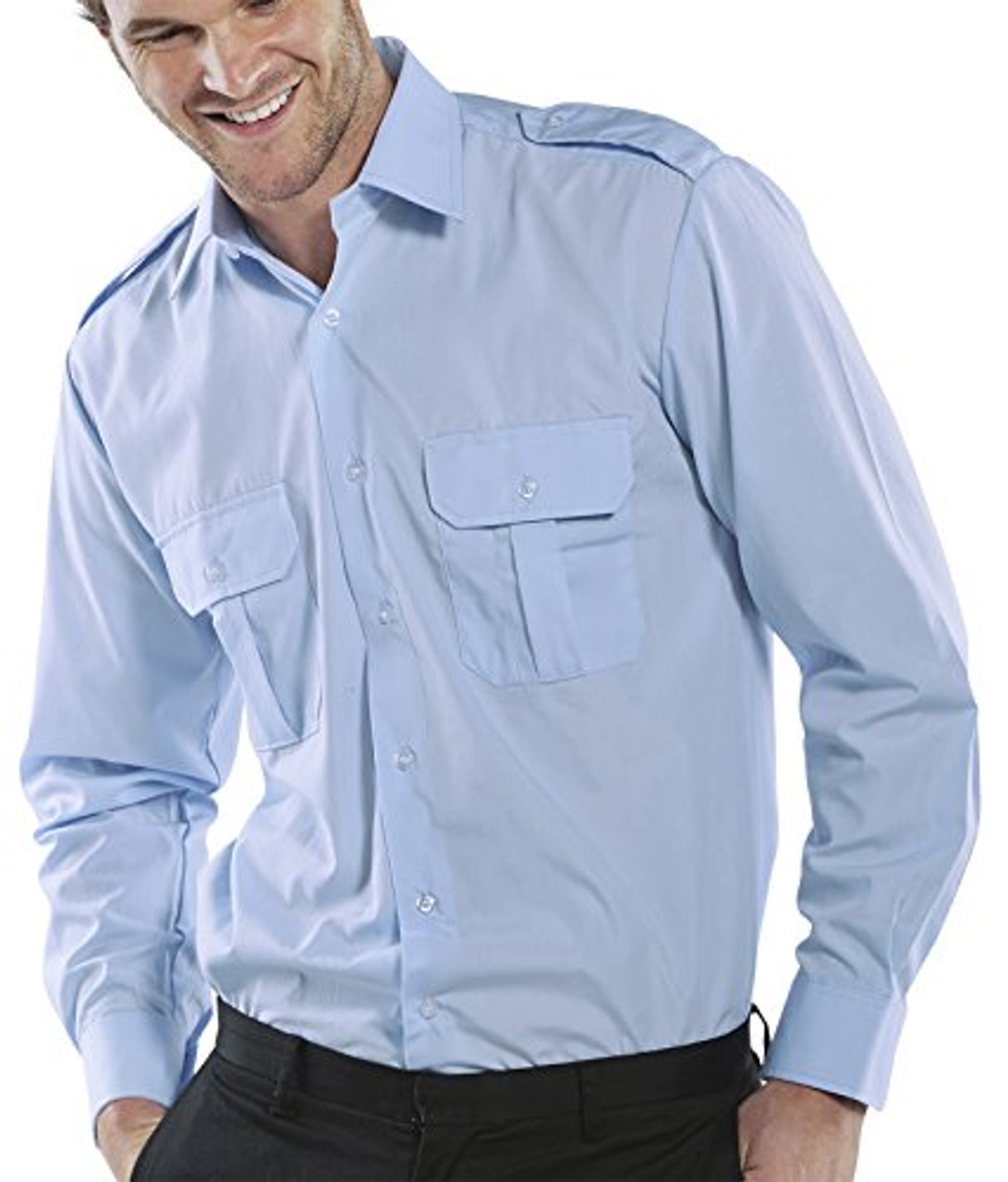 PILOT SHIRT L/S BLUE 19