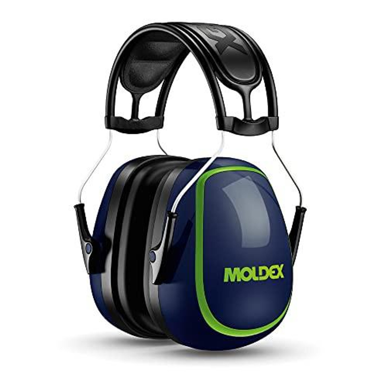 Moldex 612001 M5 Ear Defender, 34db, Dark Blue, with adjustable headband and cushioned ear cups for hearing protection in noisy environments.
