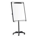 Bi-Silque EA48066720 Master Vision Mobile Magnetic Flip Chart Easel for Optimal presentations, free-standing flip chart with a white writing surface on a rolling stand.