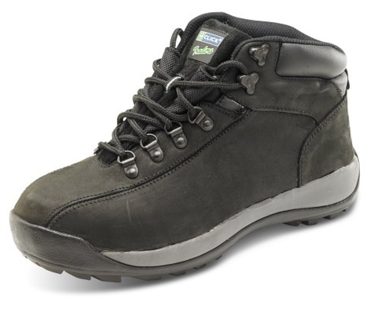 Click Workwear Mens Nubuck Leather Lightweight Chukka Safety Work Boot 11 UK Black