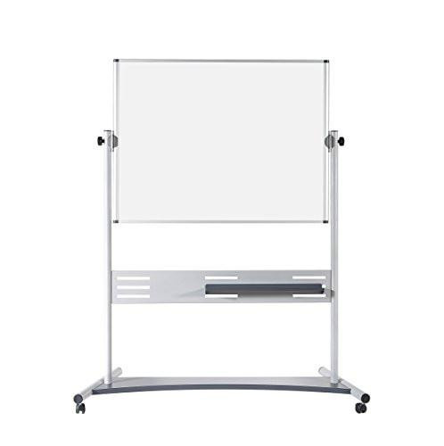Bi-Office Evolution Whiteboard Magnetic 1200 x 900 mm, Details Grey, mobile office whiteboard with magnetic surface, adjustable height and storage tray.