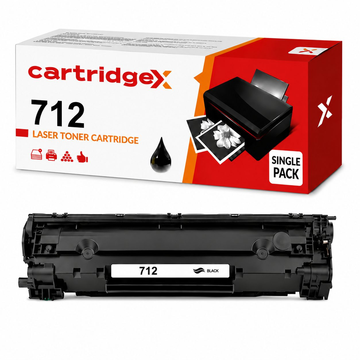 Compatible Black Toner Cartridge Canon 712 1870B002AA  2000 Pages