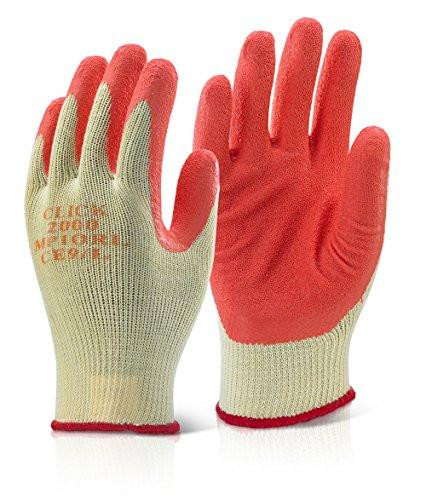 MULTI-PURPOSE GLOVES ORANGE XXL, a pair of durable orange and beige gloves designed for versatile use, with a textured gripping surface for added safety and efficiency.