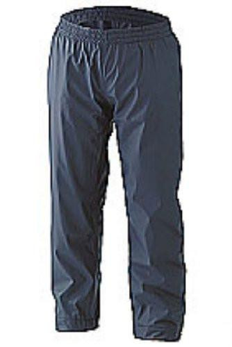 SUPER B-DRI TROUSERS NAVY BLUE S, image of navy blue athletic or track trousers with an elastic waistband and tapered legs.