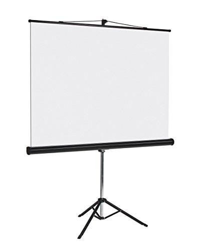 Bi-Office 9D006028 Tripod Projection Screen, White, 127cm, portable adjustable projection screen with tripod stand.