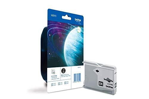 Brother LC970BK - Black - original ink cartridge for Brother DCP-135C, DCP-150C, DCP-153C, DCP-157C, MFC-235C, MFC-260C, shown in packaging and cartridge.