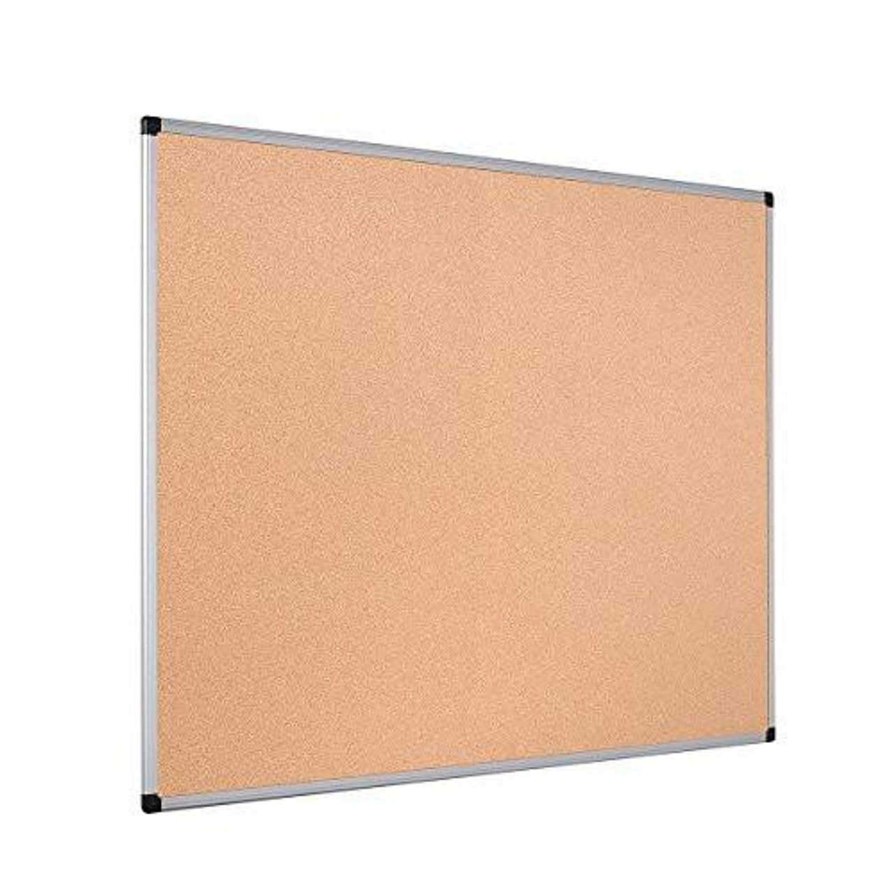 Bi-Office CA051170 Maya Cork Notice Board Aluminium Frame 120x90cm, Light Brown, with cork surface and aluminium framing for displaying notices