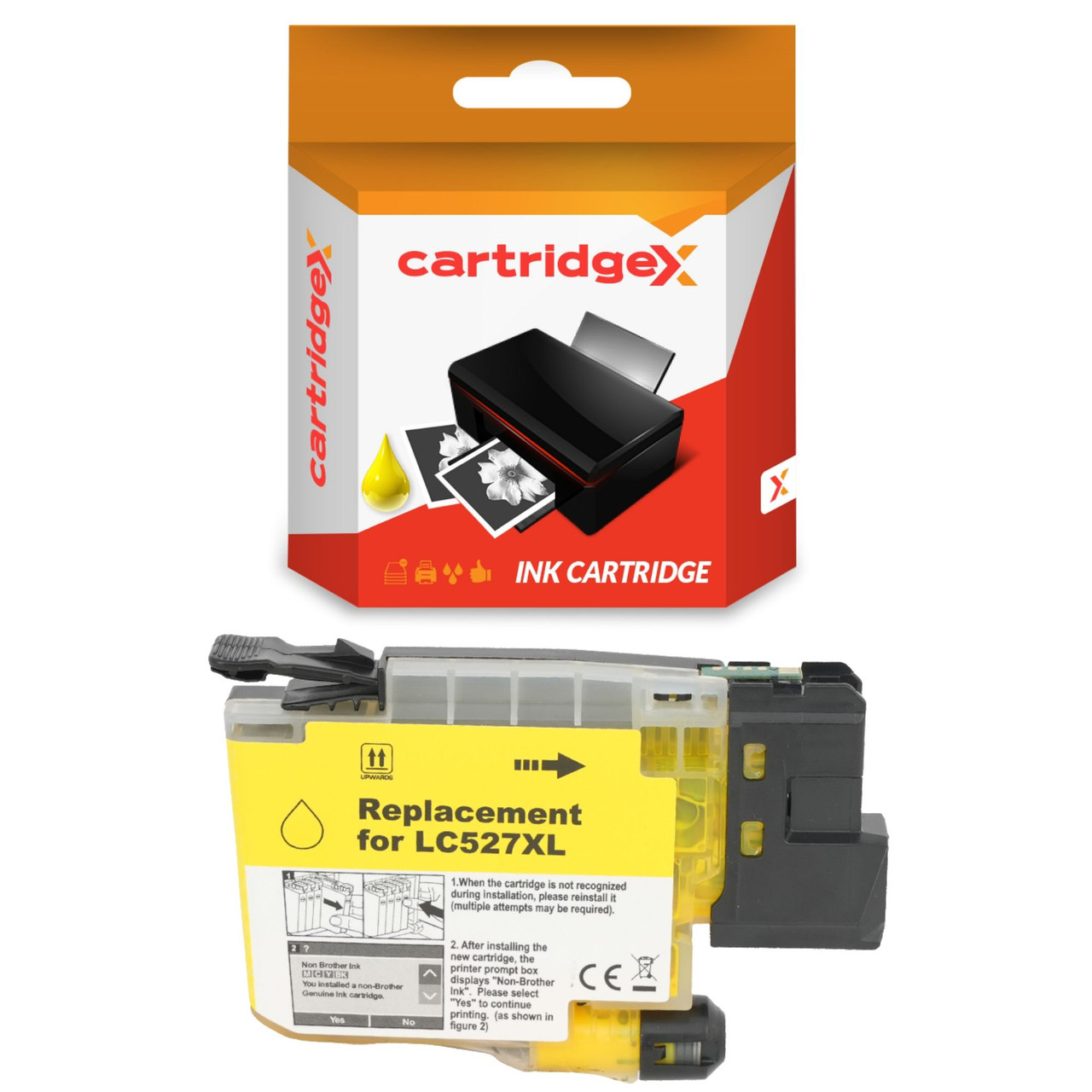 Compatible Brother LC-527Y Yellow Ink Cartridge