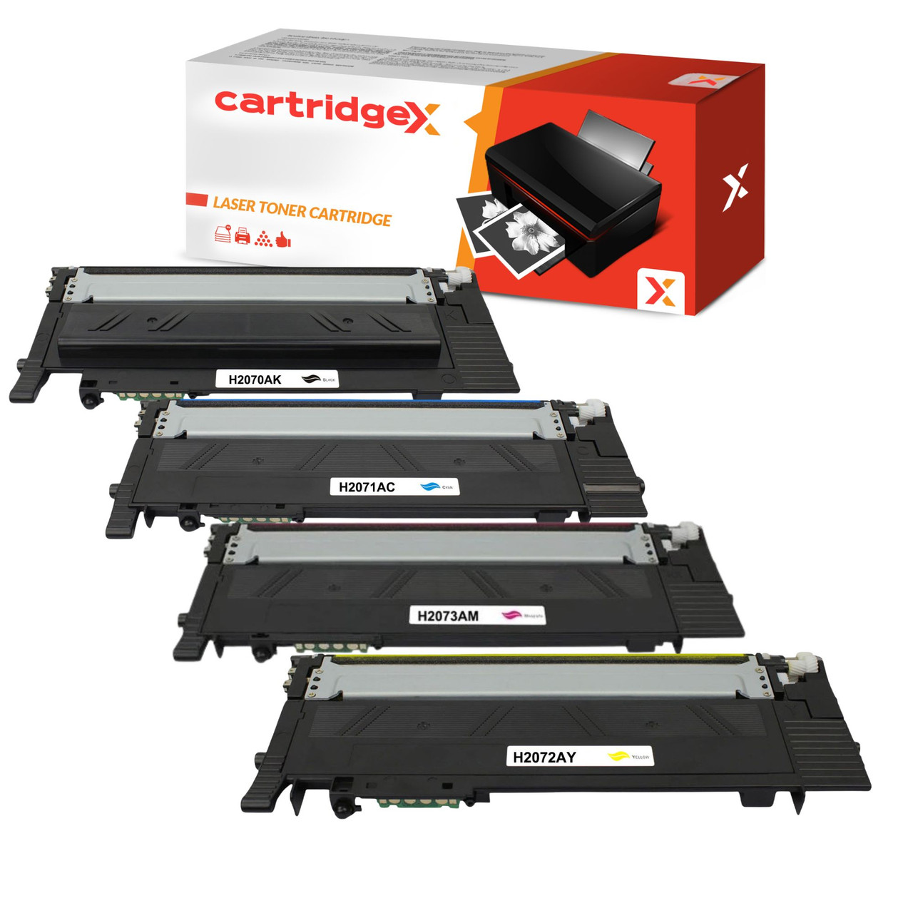 Compatible 4 Pack Toner Cartridge Set Replacement For HP 117A Black Cyan Magenta Yellow