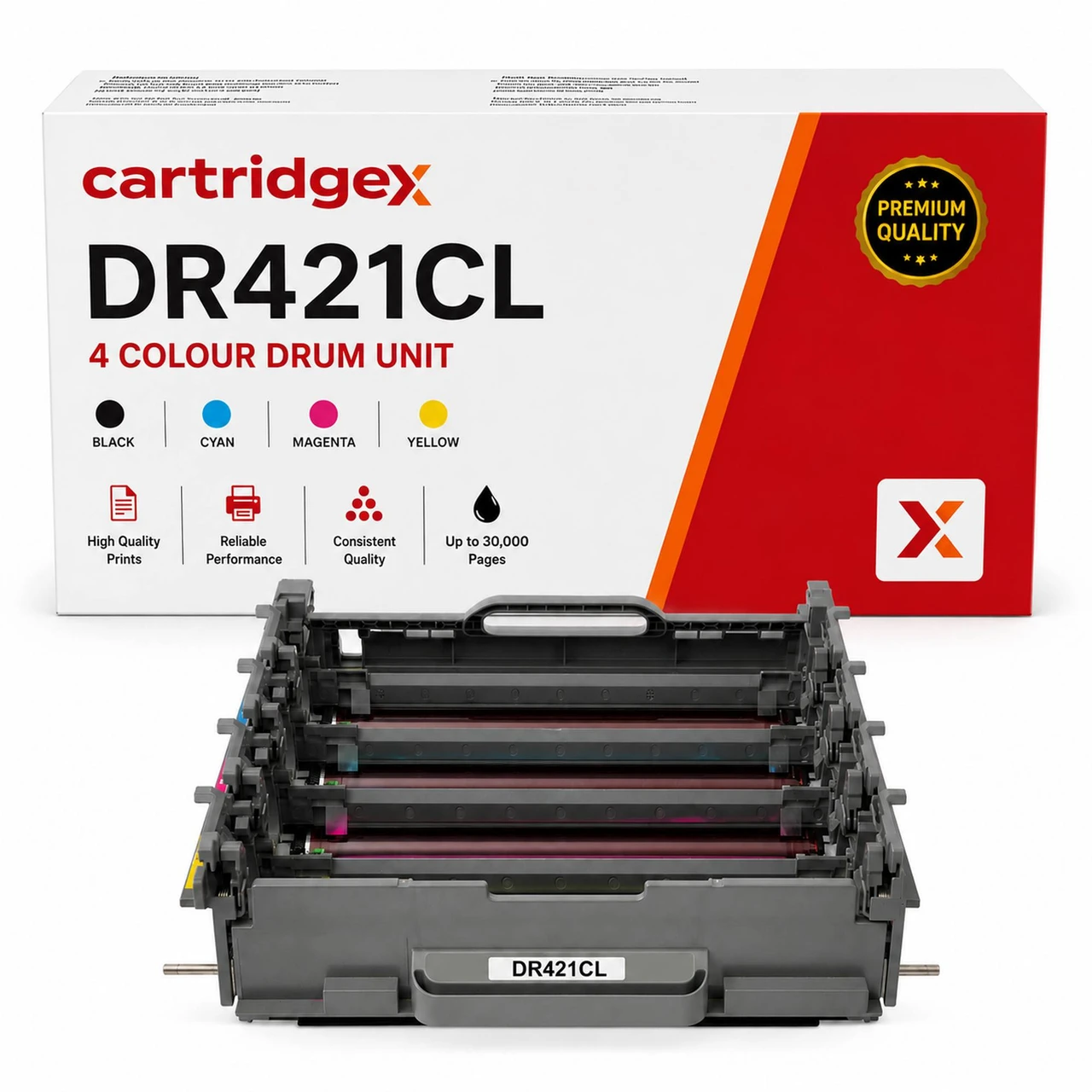 Compatible Brother DR421CL 4 Colour Drum Unit 30000 Pages
