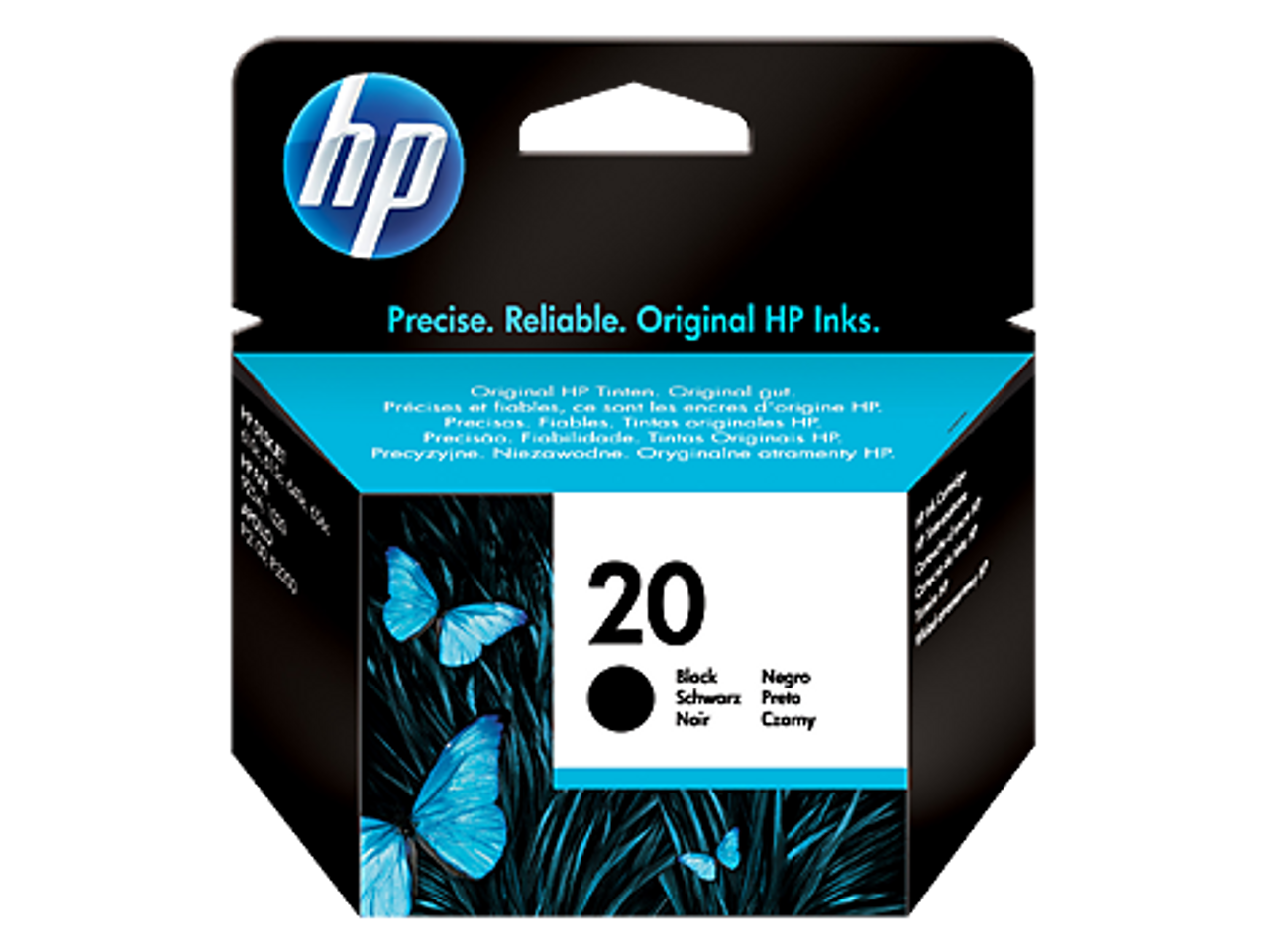 High Capacity Hp 20 Original Black Ink Cartridge (C6614de)