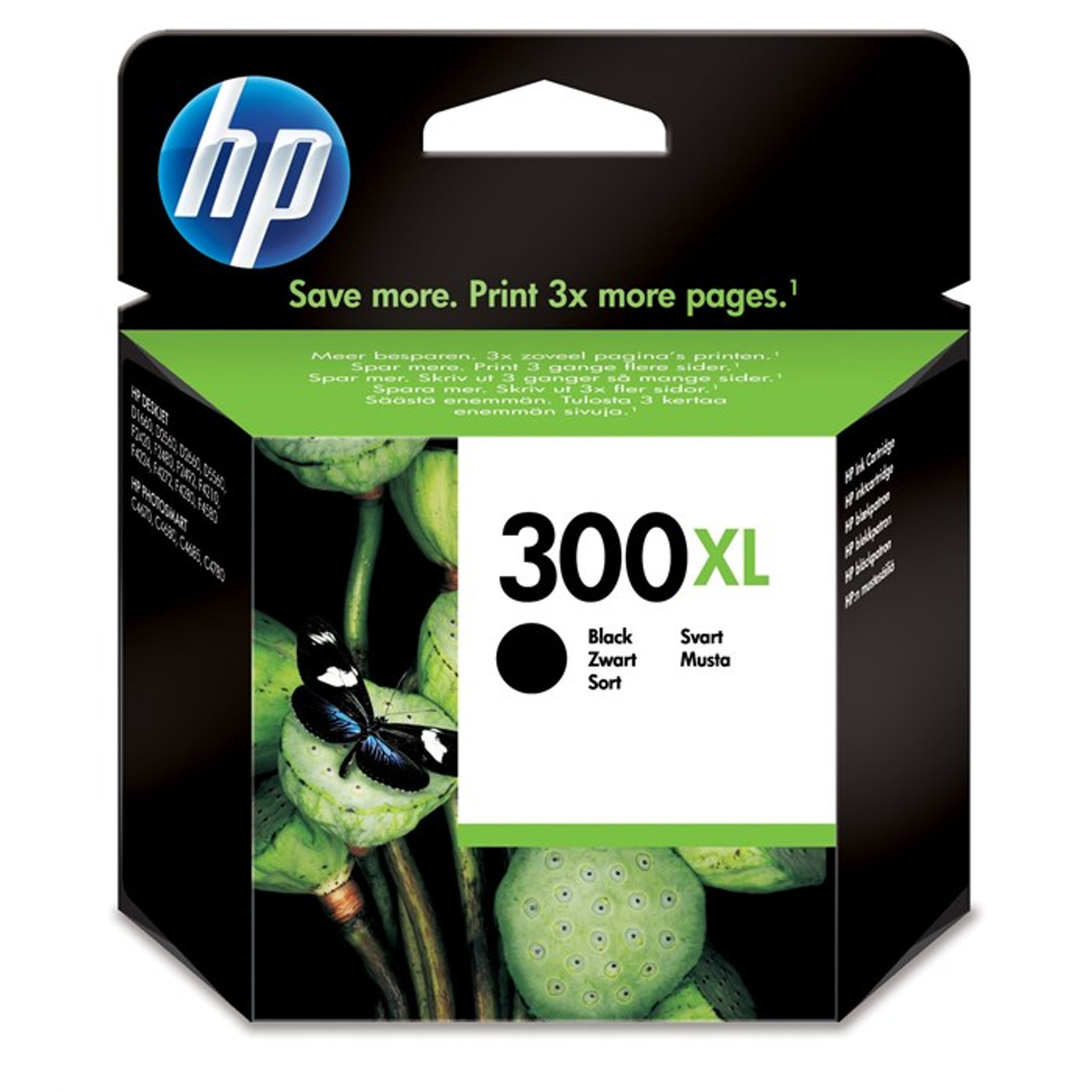 High Capacity Hp 300xl Original Black Ink Cartridge (Cc641ee)