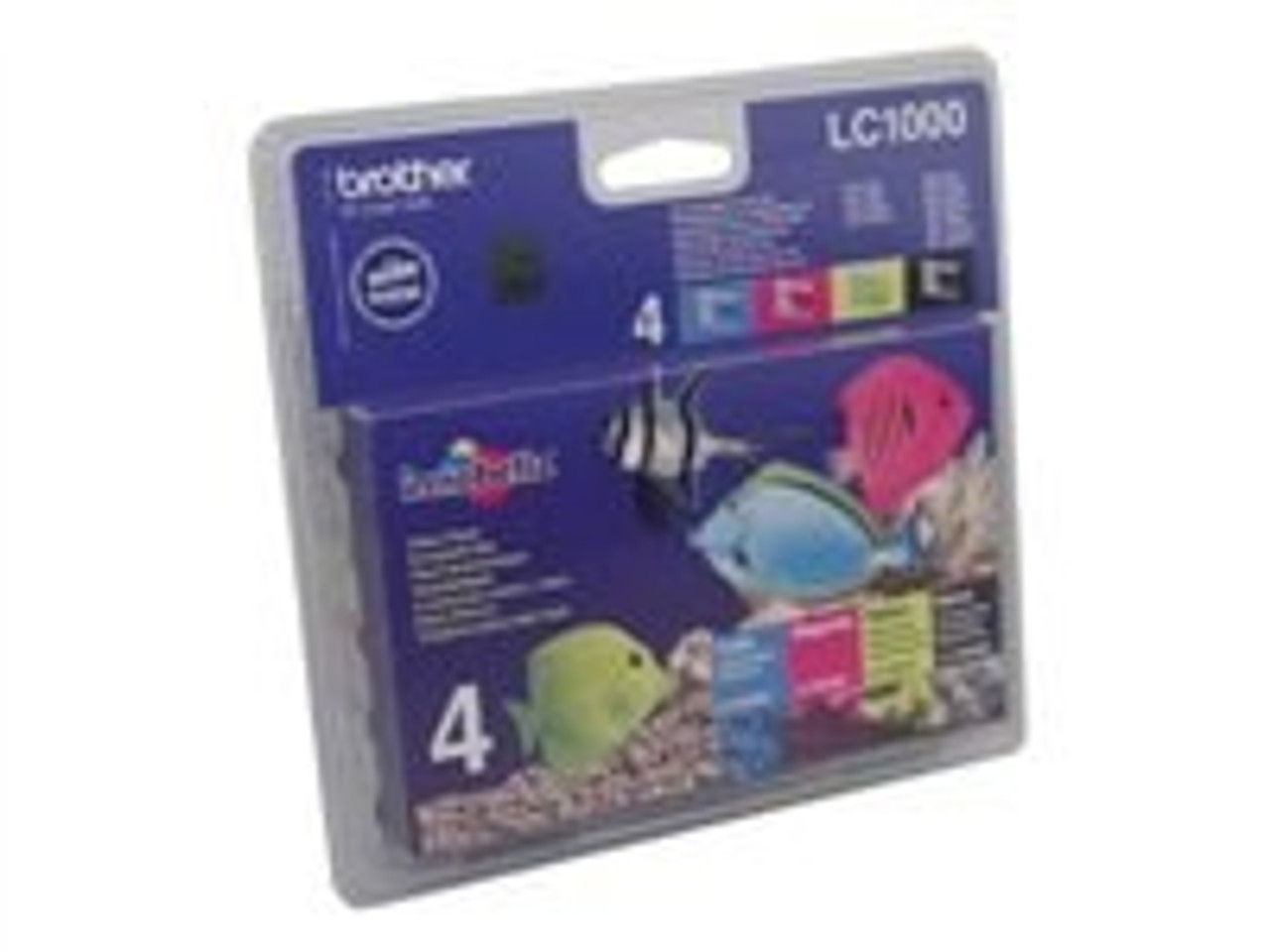 4 Colour Brother Lc1000 Original Multipack Ink Cartridges Lc1000bk/m/c/y