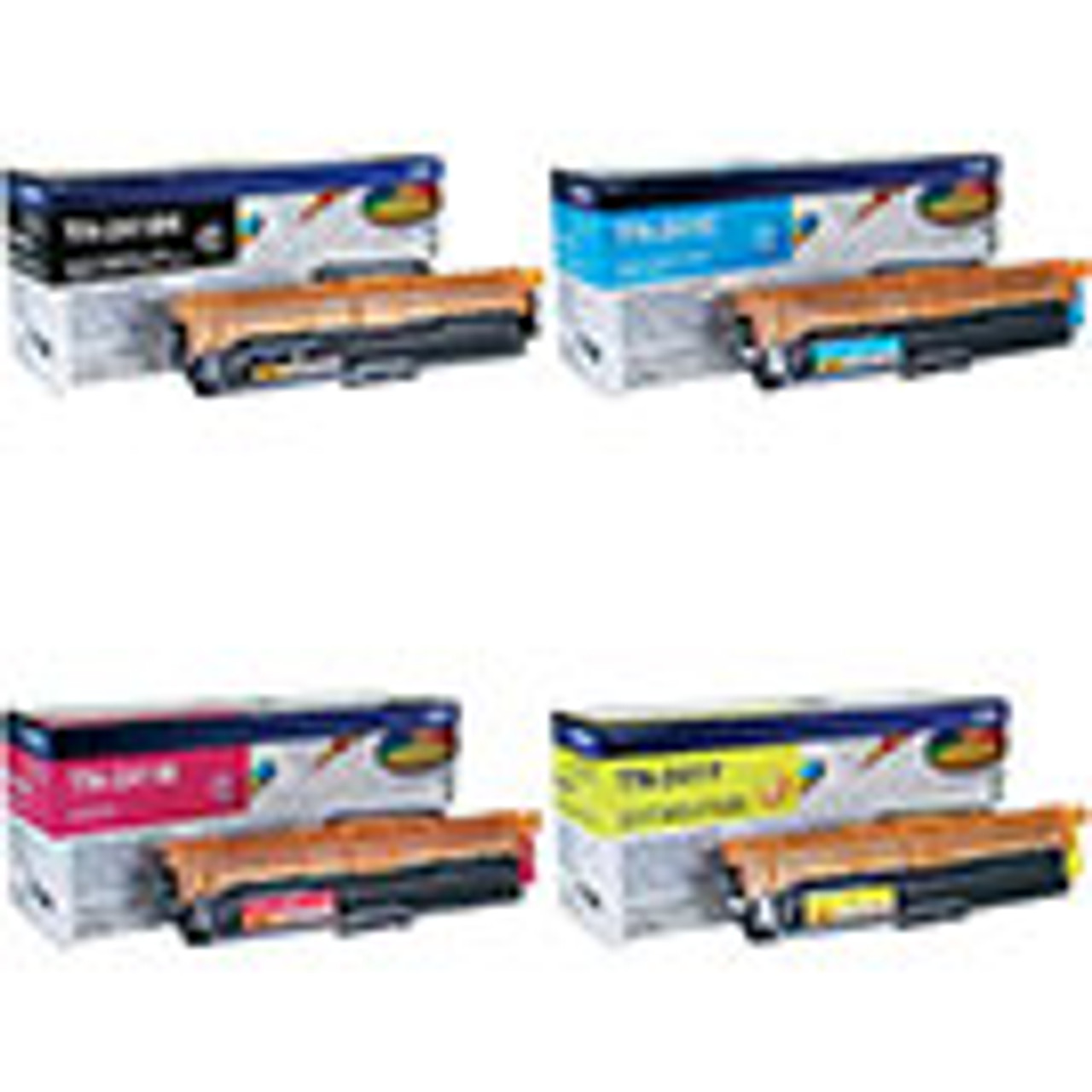 Brother TN241 Toner Cartridge 4 Colour Multipack- Original (Tn-241BK/c/m/y)