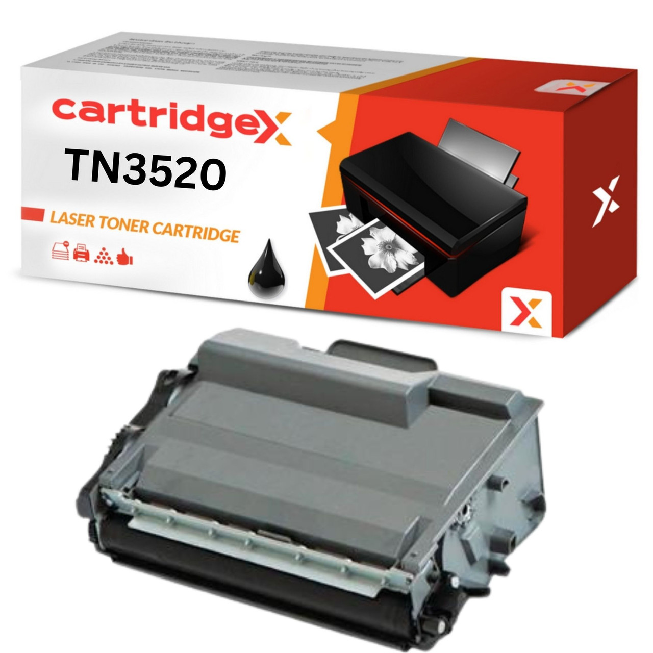 Compatible TN3520 ultra high yield black toner cartridge for Brother MFC-L6900DW