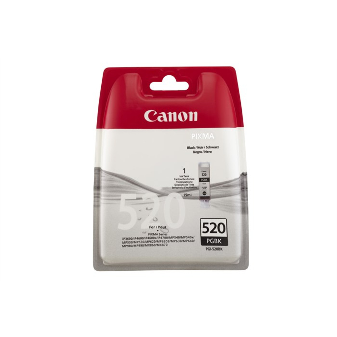 High Capacity Canon Pgi-520bk Original Black Ink Cartridge (2932b001aa)