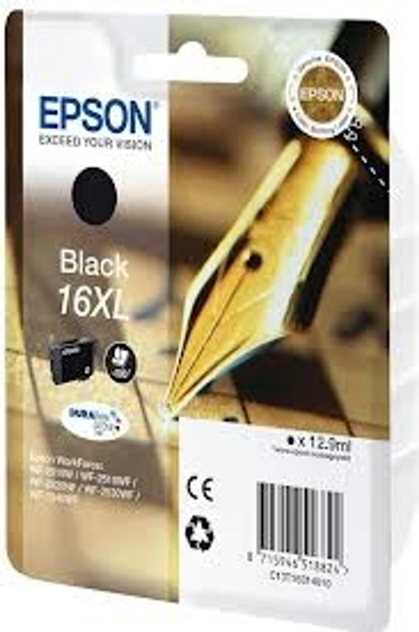 High Capacity Epson 16xl Original Black Ink Cartridge (C13t16314010)