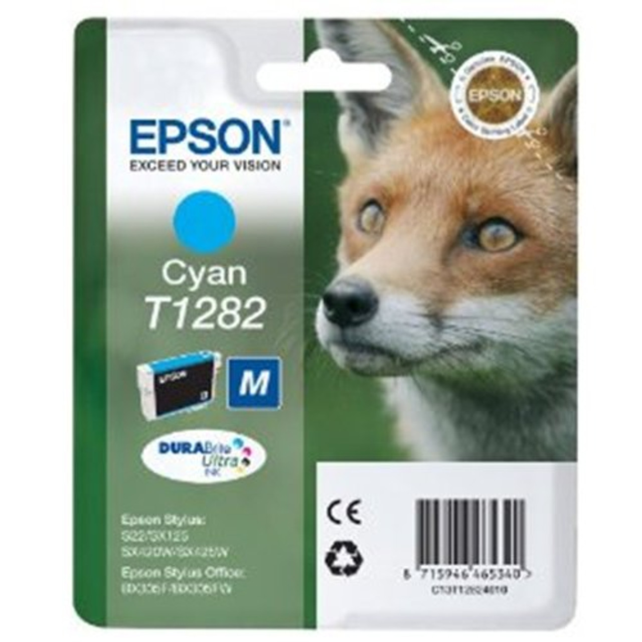 Epson T1282 Original Cyan Ink Cartridge (C13t12824010)