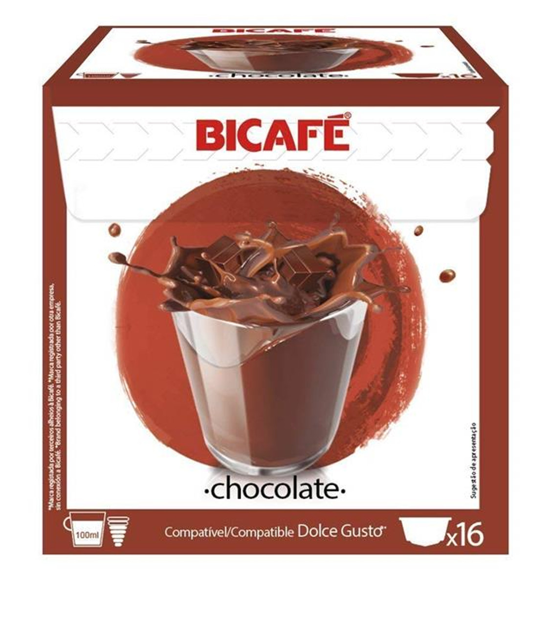 Compatible Bicafe Hot Chocolate Capsules For Dolce Gusto Pods 16 Packs
