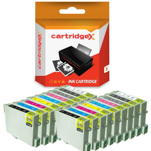 Compatible 18 Ink Cartridge Set For Epson Stylus Photo R2400 Printer